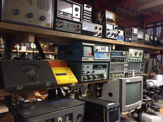 old equipment for rent as props!