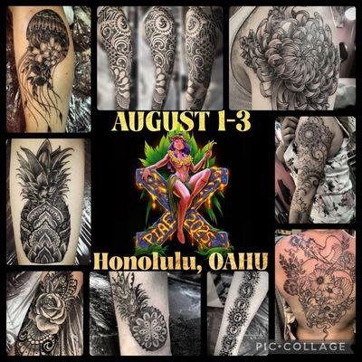 Working the convention in Oahu Aug1-3 2025 with The Art Den