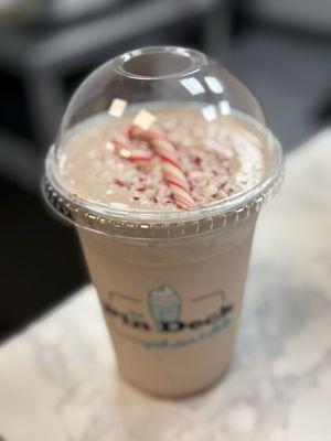 Chocolate peppermint milkshake