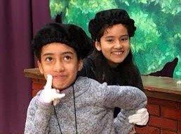 Students in theater class