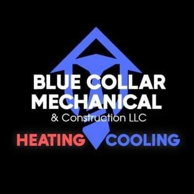 Blue Collar Mechanical & Construction's logo: symbolizing our HVAC expertise and construction prowess.
