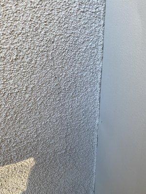 Hairline crack near water heater