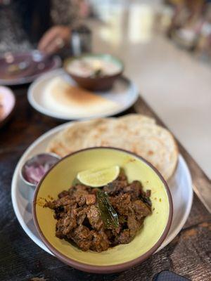 Beef fry and Porottas