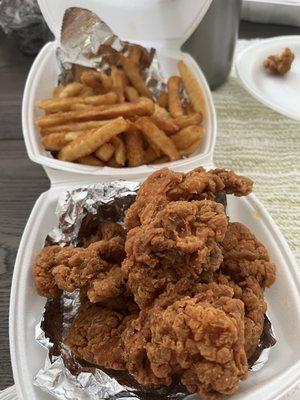 Chicken tenders. Good bang for your buck. Second time around was a little bready but still very good. I recommend it.