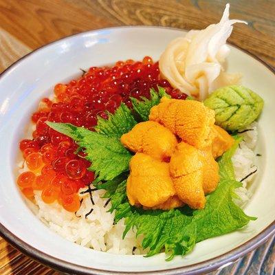 (Limited time special) Hokkaido uni & Ikura bowl