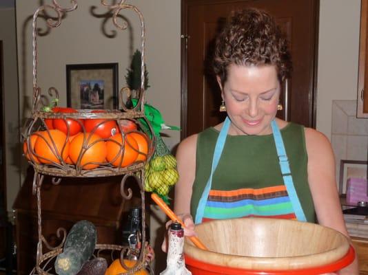 Cook locally, dine globally . . . .