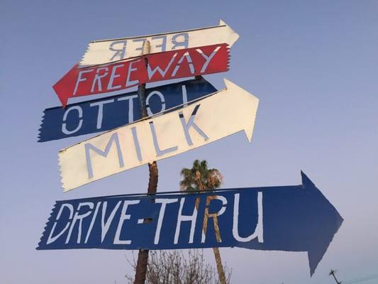 Whimsical signs point you in the right direction.