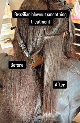Brazilian Blowout smoothing treatment