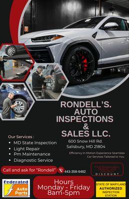 Rondells Auto Inspections & Sales