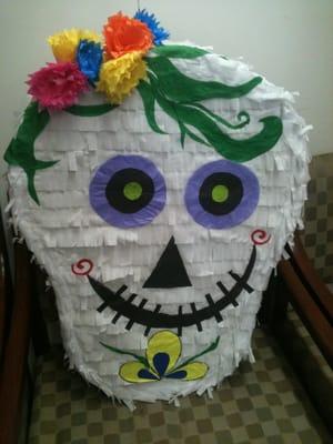 Custom made Calavera Pinata for my Niece 8th Birthday