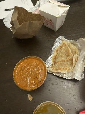 Parotta Chicken Curry with Naan