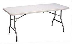 Folding Rectangular Tables. - 6'L x 30''W x 30''H - 6 / 8 people
- 8'L x 30''W x 30''H - 8 / 10 people