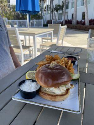 Grilled grouper sandy. Blackened available.