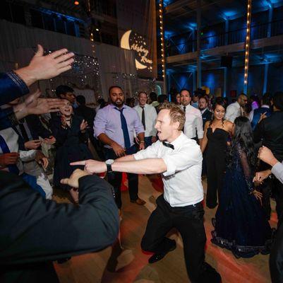 An electrifying dance floor energized by WS Event Production Inc.'s dynamic lighting and sound design...