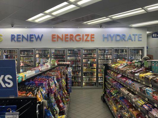 Spacious and well-stocked convenience store!