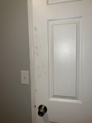 Door that needed to be cleaned
