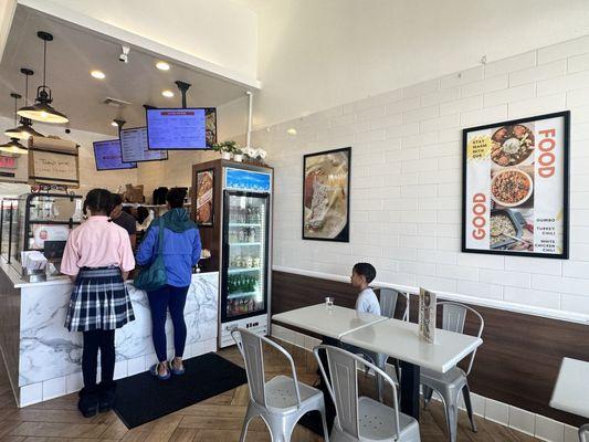 The entrance and ordering window