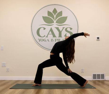 Cays Yoga & Pilates offers a variety of Yoga Classes. Including Vinyasa Yoga Flow (Levels 1 and 2), Yoga Sculpt, Yin Yoga & Sound bath.