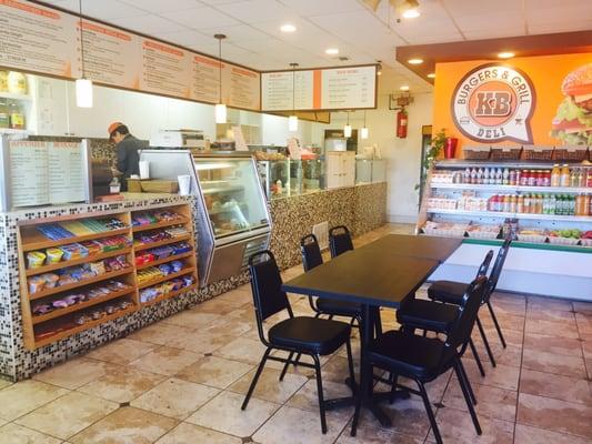 Added a few tables to the inside so that you can come and enjoy the food inside with or without friends