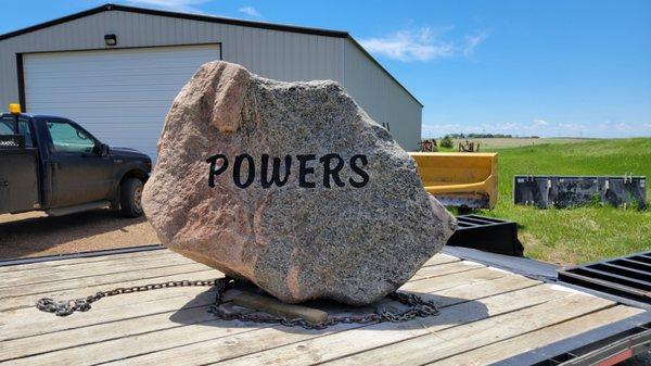 Natural rock carving