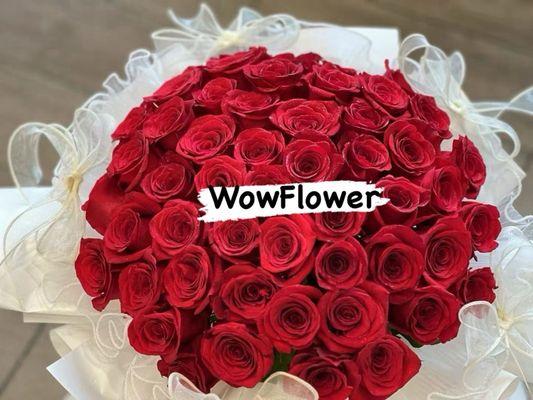 Our signature red rose bouquet, handcrafted by experienced florists. Perfect for anniversaries, celebrations, or just because.