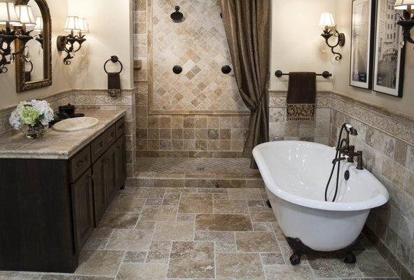 Bathroom remodeling for showcase home. Faucet. Toilet. Tub. Shower. Vanity. Ellicott City Md, Columbia Md, Marriottsville, Sykesville