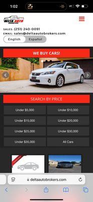 Their website www.deltaautobrokers.com