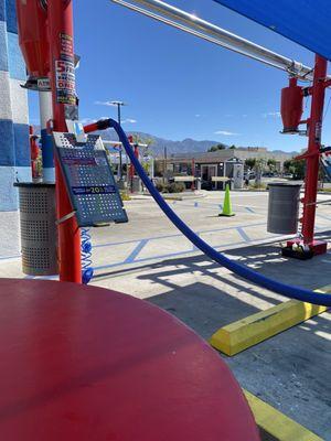 Table to sit while waiting or they have indoor seating too