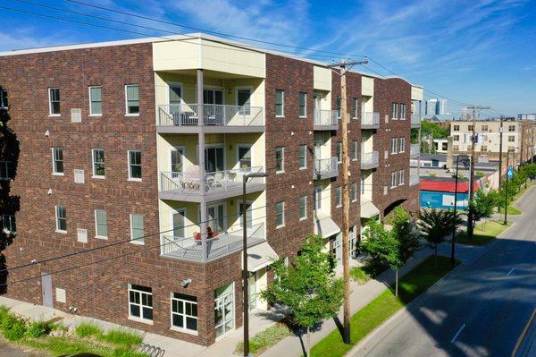 3020 On the Rail - View from University Avenue SE near the light rail