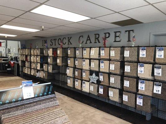 S&G has over 90+ in stock carpets low to high grade options. If your in a hurry look no further. We can install within 48-72hrs!
