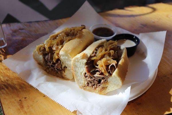 Our Signature Roasted Beef sandwich.