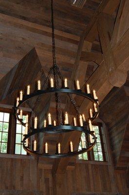 Multi-tiered Iron Chandelier