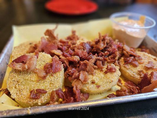 Fried green tomatoes @ $13.95