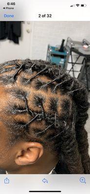 Locks retwist and style