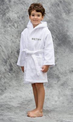 Kids Bathrobes with logo for hotel