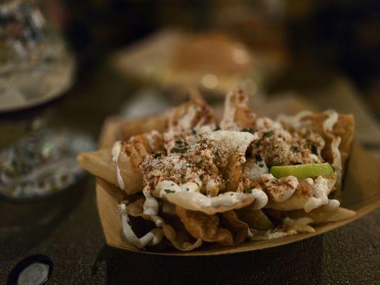 $13 Street Corn Wonton Nachos