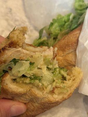 Chicken cutlet caesar-yummmmmm