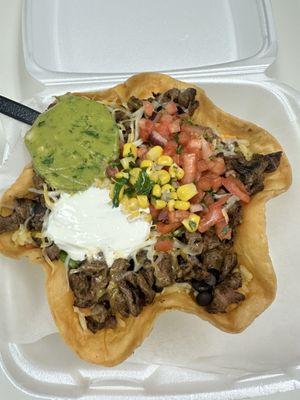 Taco salad with steak!!!