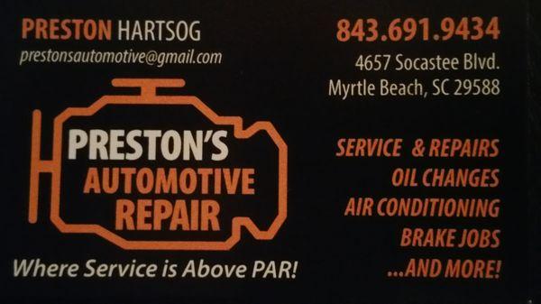 Preston's Automotive Repair