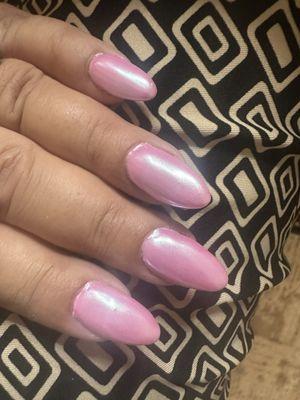 Polish in my cuticles. Bumpy ....