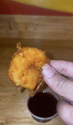 Fried shrimp.