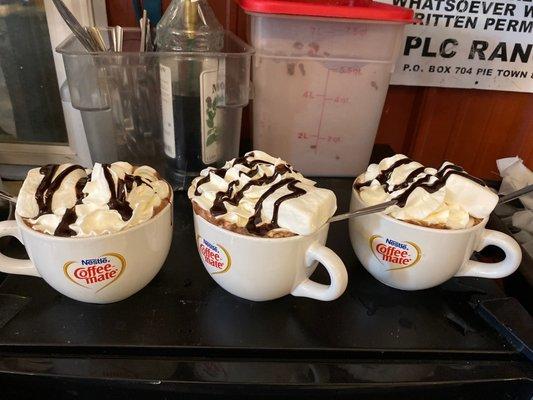 The famous hot chocolate.