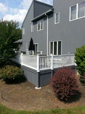Perfect job... house and deck.. very good clean up!