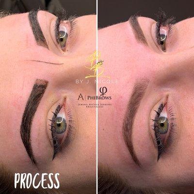 Henna ombré brows, this is the way to go if you are on the fence of going the microblading route!