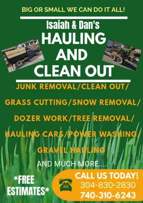 Isaiah & Dan's Hauling And Clean Out