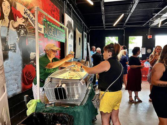 Pop Up Gelato event for Professional Women in Building held at Eagles Dare 2024