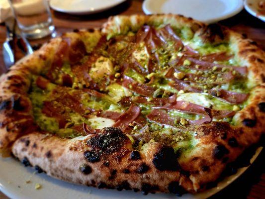 Mortadella & Pistachio Pizza