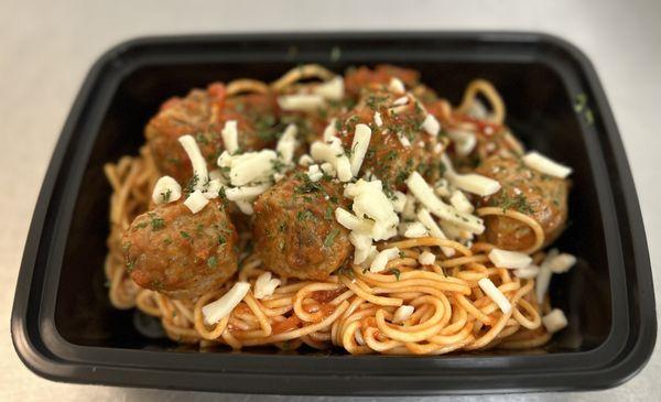 Chicken Meatballs Spaghetti