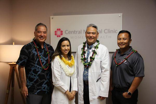 CMC's CEO, Dr. Arlene Baldillo, Dr. Richard Ikehara, and CMC's Administrator