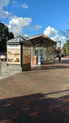 Inbound at Newton Street - Silver Line